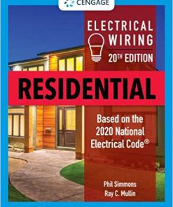(eBook PDF) Electrical Wiring Residential 20th Edition