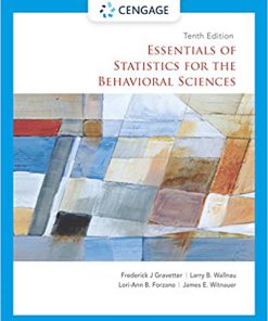(eBook PDF) Essentials of Statistics for the Behavioral Sciences 10th Edition