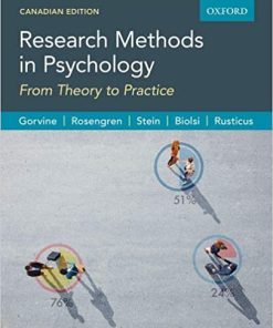 (eBook PDF) Research Methods in Psychology: From Theory to Practice, Canadian Edition