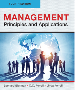 (eBook PDF) Management Principles and Applications 4th Edition by Leonard Bierman