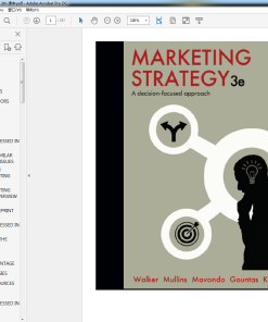 (eBook PDF) Marketing Strategy A Decision Focused Approach 3th