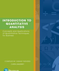 (eBook PDF) Introduction to Quantitative Analysis (Custom Edition)