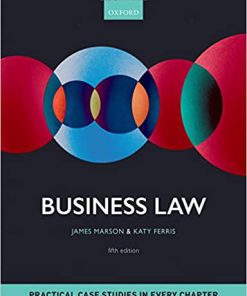 (eBook PDF) Business Law 5th Edition by James Marson