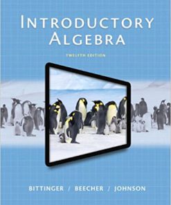 (eBook PDF) Introductory Algebra 12th Edition by Marvin L. Bittinger