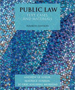 (eBook PDF) Public Law: Text, Cases, and Materials 4th Edition
