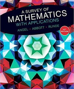 (eBook PDF) A Survey of Mathematics with Applications (10th Edition)