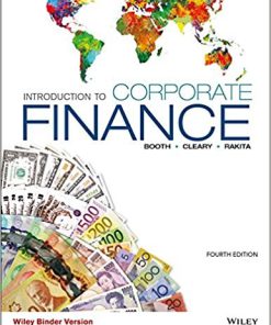 (eBook PDF) Introduction to Corporate Finance 4th Canadian