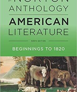 The Norton Anthology of American Literature Vol A 9th Edition (eBook PDF)