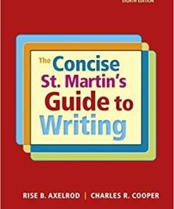 The Concise St. Martin's Guide to Writing Eighth Edition (eBook PDF)