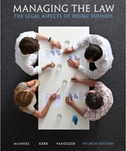 (eBook PDF) Managing the Law The Legal Aspects of Doing Business 4th