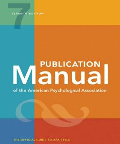 Publication Manual of the American Psychological Association 7th Edition (eBook PDF)