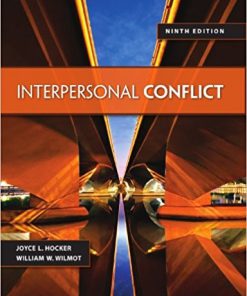 (eBook PDF) Interpersonal Conflict, 9th edition by William Wilmot