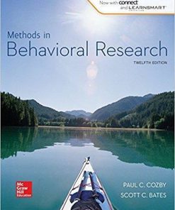 Methods in Behavioral Research 12th Edition (eBook PDF)