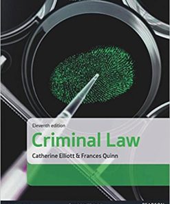 (eBook PDF) Criminal Law 11th Edition by Catherine Elliott