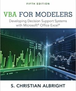 (eBook PDF) VBA for Modelers Developing Decision Support Systems 5th
