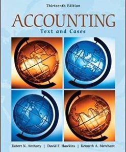 (eBook PDF) Accounting Text Cases 13th Edition by Robert Anthony