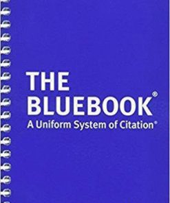 The Bluebook: A Uniform System of Citation 20th Edition (eBook PDF)