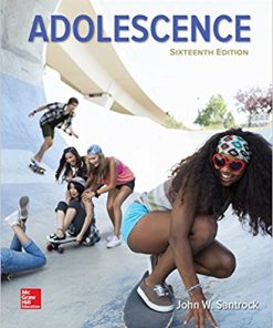 (eBook PDF) Adolescence 16th Edition by John Santrock
