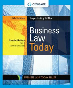 Business Law Today, Standard 12th Edition (eBook PDF)