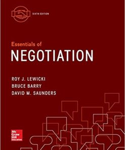 (eBook PDF) Essentials of Negotiation 6th Edition by Bruce Barry