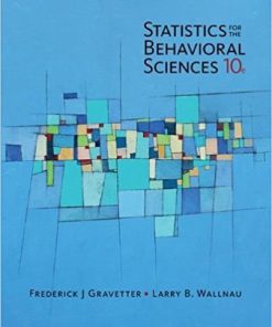 (eBook PDF) Statistics for The Behavioral Sciences 10th Edition