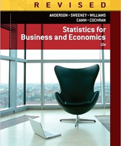 (eBook PDF) Statistics for Business Economics 12th by David R. Anderson