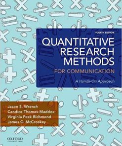 Quantitative Research Methods for Communication: A Hands-On Approach 4th Edition (eBook PDF)