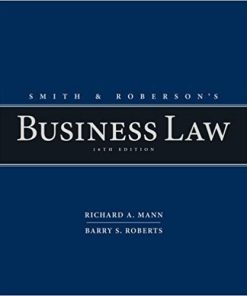 (eBook PDF) Smith and Roberson's Business Law 16th Edition