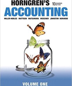 (eBook PDF) Horngren's Accounting Volume 1 10th Canadian