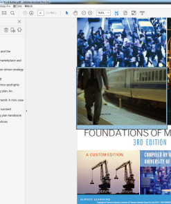 (eBook PDF) Foundations of Marketing (Custom Edition) 3e
