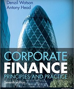 (eBook PDF) Corporate Finance: Principles and Practice 7th Edition