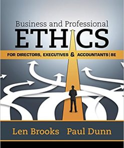 (eBook PDF) Business & Professional Ethics for Directors, Executives & Accountants 8th Edition