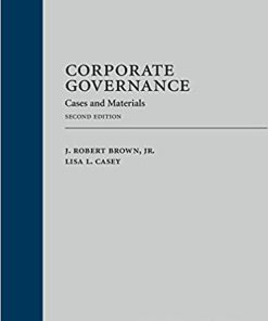 (eBook PDF) Corporate Governance Cases and Materials 2nd Edition