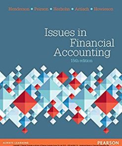 (eBook PDF) Issues in Financial Accounting 15th Edition