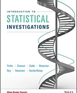 (eBook PDF) Introduction to Statistical Investigations by Nathan Tintle