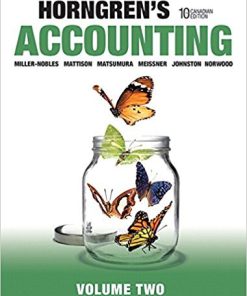 (eBook PDF) Horngren's Accounting, Volume 2, Tenth Canadian Edition