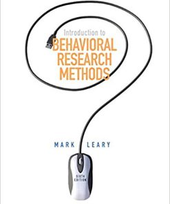 (eBook PDF) Introduction to Behavioral Research Methods 6th Edition