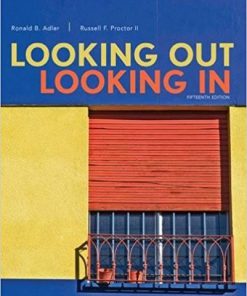 (eBook PDF) Looking Out, Looking In 15th Edition