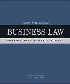 (eBook PDF) Smith and Roberson's Business Law 17th Edition