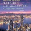 (eBook PDF) Horngren's Cost Accounting: A Managerial Emphasis 16th Edition