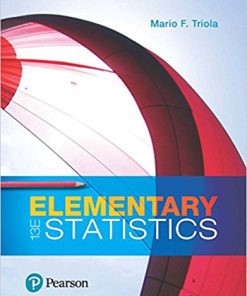 (eBook PDF) Elementary Statistics 13th Editon by Mario F. Triola
