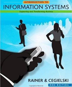 (eBook PDF) Introduction to Information Systems 3rd Edition