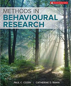 (eBook PDF) Methods in Behavioural Research 2rd by Paul C. Cozby
