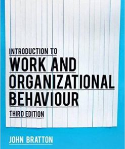 (eBook PDF) Introduction to Work and Organizational Behaviour 3rd