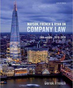 (eBook PDF) Mayson, French & Ryan on Company Law Thirty-sixth edition