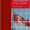 (eBook PDF) A Brief Introduction to Law in Canada