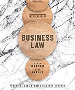 (eBook PDF) Business Law 6th Edition by James Marson