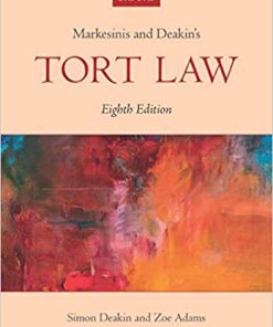 (eBook PDF) Markesinis & Deakin's Tort Law 8th Edition
