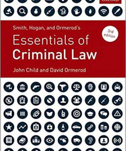 (eBook PDF) Smith, Hogan, and Ormerod's Essentials of Criminal Law 3rd Edition