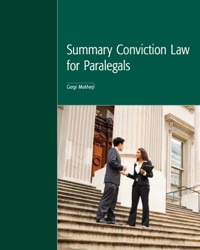 (eBook PDF) Summary Conviction Law for Paralegals